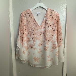 Calvin Klein Pink Floral Blouse